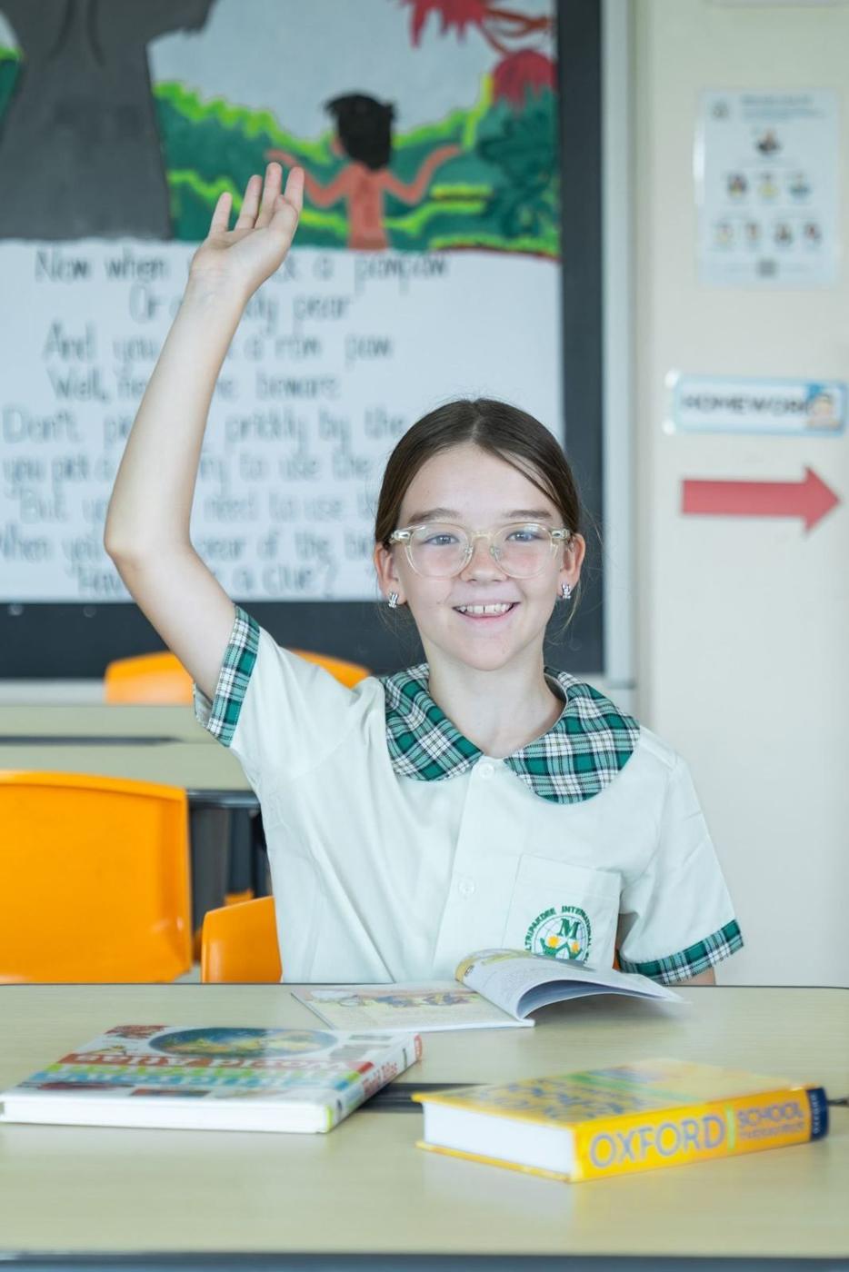Upper Primary student in class