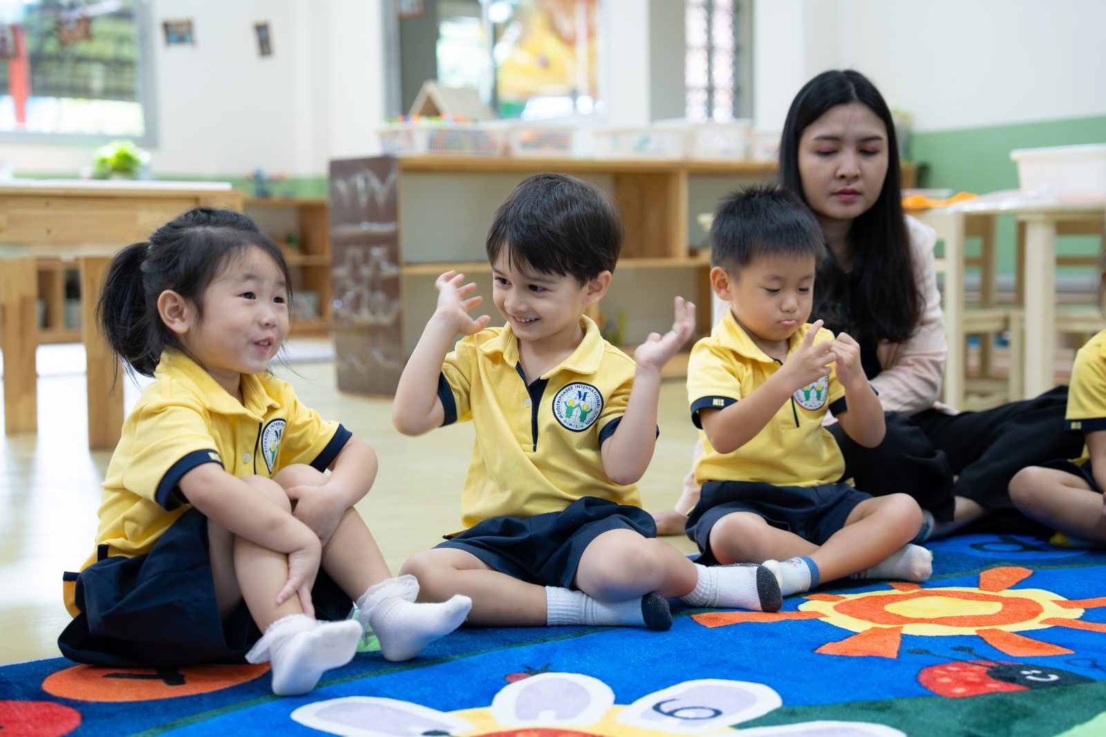 Children at circle time