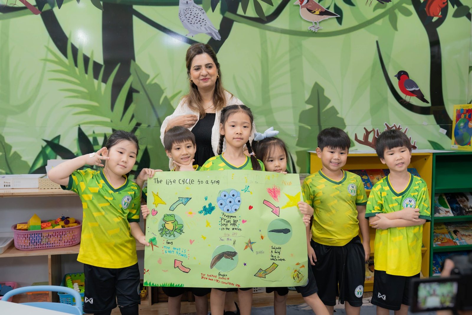 Year 1 children in a hands-on lesson
